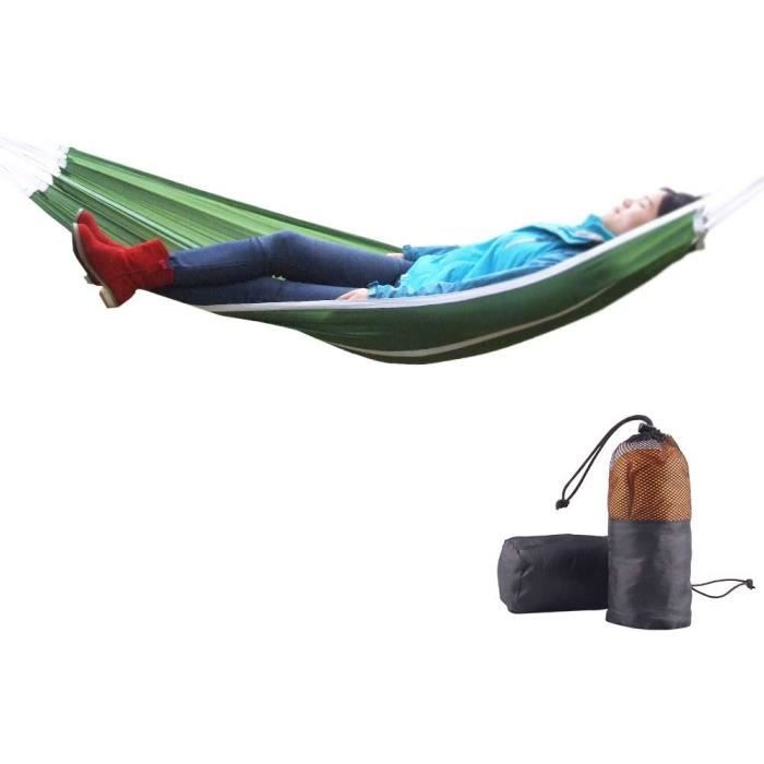 Hamac D'extérieur Portable - Capacité 200 Kg, Avec Sangles Et Sac De Rangement - Pour Jardin, Camping, Balcon