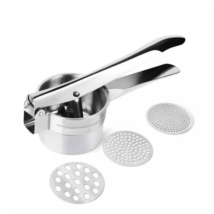 Pilon De Cuisine, Outil De Cuisine Masher Pour La Nourriture, Broyeur De Pommes De Terre En Acier Inoxydable, Outil De Cuisine Intégré, Broyeur De Nourriture Pour Haricots, Patates Douces, Fruits, Avo