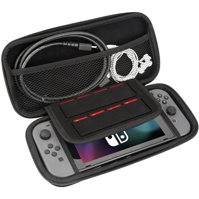 Sac De Transport Switch Sacoche Dur Rangement Switch Pochette De Transport Switch Housse Protection Switch Noir