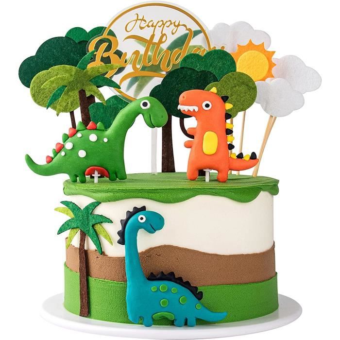 Dinosaure Gâteau Topper Jungle Gâteau Décoration Dinosaur Gâteau  D'anniversaire Pour Enfants Fête D'anniversaire Baby Shower [438] -  Cdiscount Maison