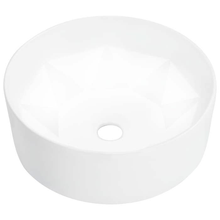 vidaXL Lavabo rond 36x14 cm céramique - vue 2