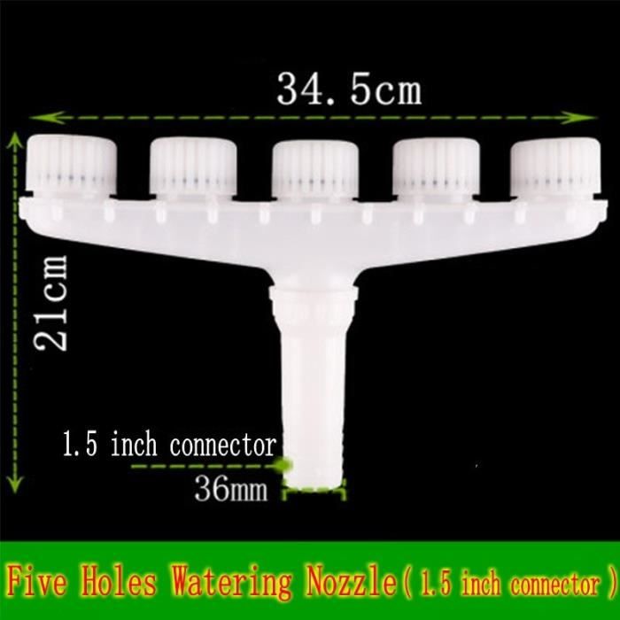 Pistolet D'Arrosage 5 Modes Réglables Pulvérisation Haute