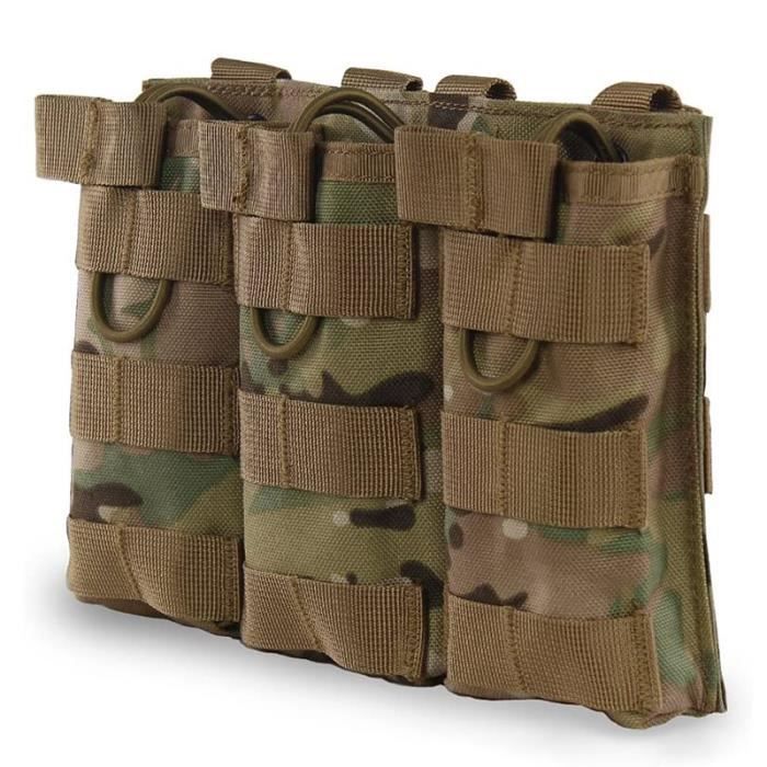 Pochette Porte-chargeurs Triple Molle – Tactique Pour Chasse Et Airsoft – Neuf