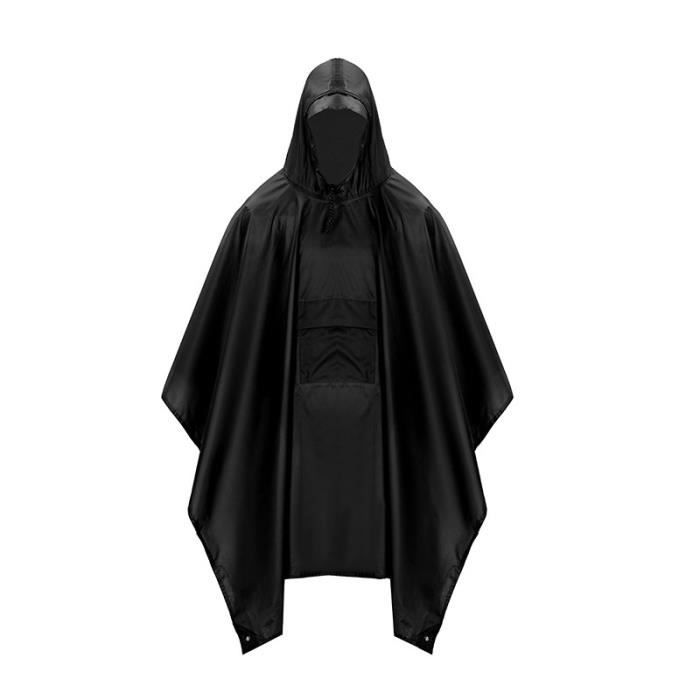 Trench,Sac à Dos Imperméable 3 En 1, Couverture De Pluie, Capuche, Randonnée, Poncho, Tente