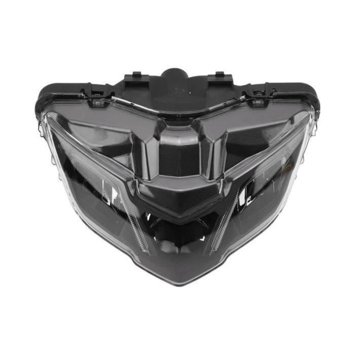 EBTOOLS Anneau De Phare De Moto Visière ABS Couvercle De Phare De Moto Bloquant Le Bord De Remplacement Pour Vespa GTS 250 300 2018‑2021 Protecteur De Lampe Frontale De Garniture(A (motif Carbone