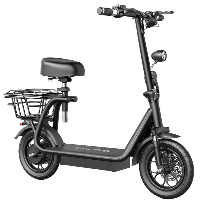 BOGIST M5 Pro siège de scooter électrique et porte-bagages, pneu pneumatique de 12 pouces, moteur 500 W, amortisseur de chocs