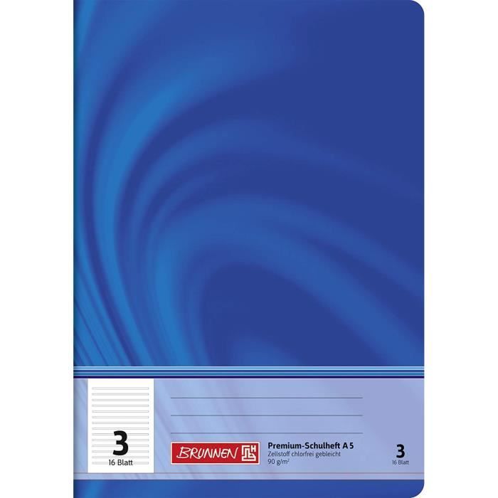 Brunnen Cahier D'Apprentissage à L'Écriture Linéature SL - 16 Feuilles 80g/m²