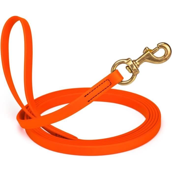 Biothane Laisse De Travail Longue Ligne Pour Chien 2 Couleurs Et 6