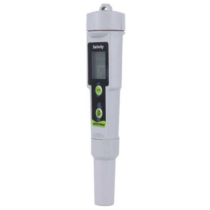Testeur Numérique 5 En 1 Sel PH TDS EC PPM Pour Piscine Eau Salée – Solution Étalonnage 12,88 MS/cm