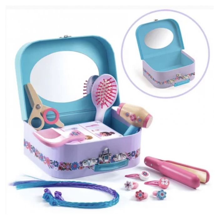 Mallette de coiffure - DJECO - Lily coiffure - Blanc - Enfant - Mixte