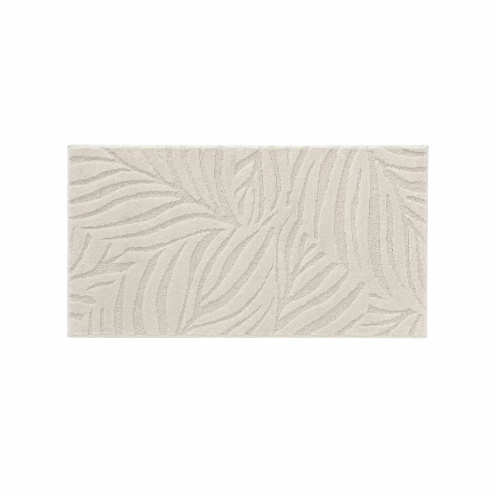 Tapis uni à relief Ankara 160x230 - Beige - Douceur Dintérieur