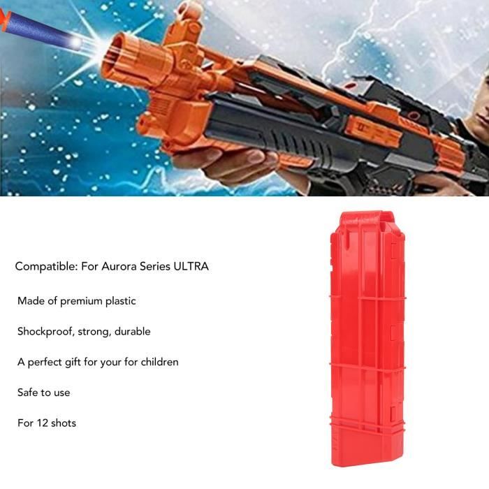 OLL 12 fléchettes Quick reload pince plastique antichoc shooting Toy ...