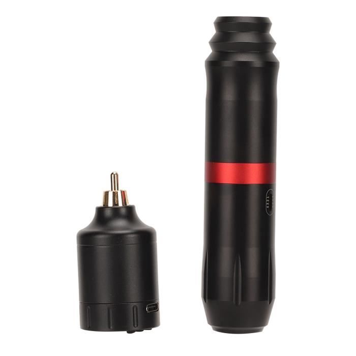 TATELF Kit Machine à Tatouer Sans Fil Professionnel - Batterie 1500mAh, 10 Aiguilles, 5 Encres Couleur, Savon Bleu, Peau Pratique - Pour Débutants et Artistes