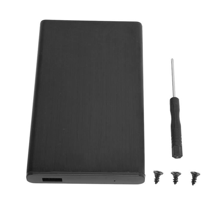 Dilwe Boîtier SSD Boîtier De Disque Dur Portable 2,5 Pouces SATA Vers