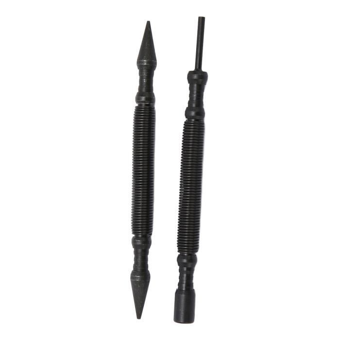 Lot de 2 poinçons à double tête et extracteur de goupilles de charnière, 3/32 po et 1/16 po, ensemble de clous à ressort sans marteau, force de frappe | Leroy Merlin