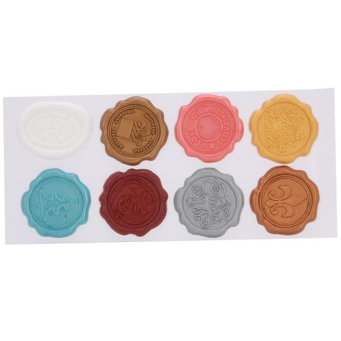 30 Autocollants Sceau De Cire Design "Amour" - Pour Invitations De Mariage, Cartes Et Décoration