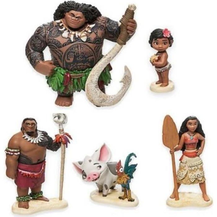 Ensemble Complet Moana Figurines Maui Enfant En Bas Age Moana