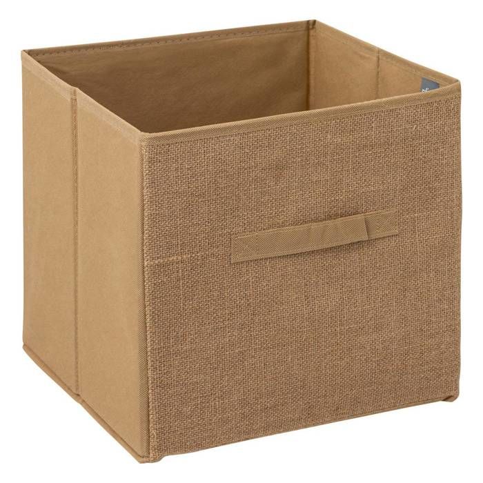 Boîte de Rangement en Lin tissé Naturel avec Poignée Vêtements pour Jouets Paniers de Rangement en Jute Panier de Rangement de Salle de Bain Salle de Bain Rond 14 × 17 × 16 cm Chambre