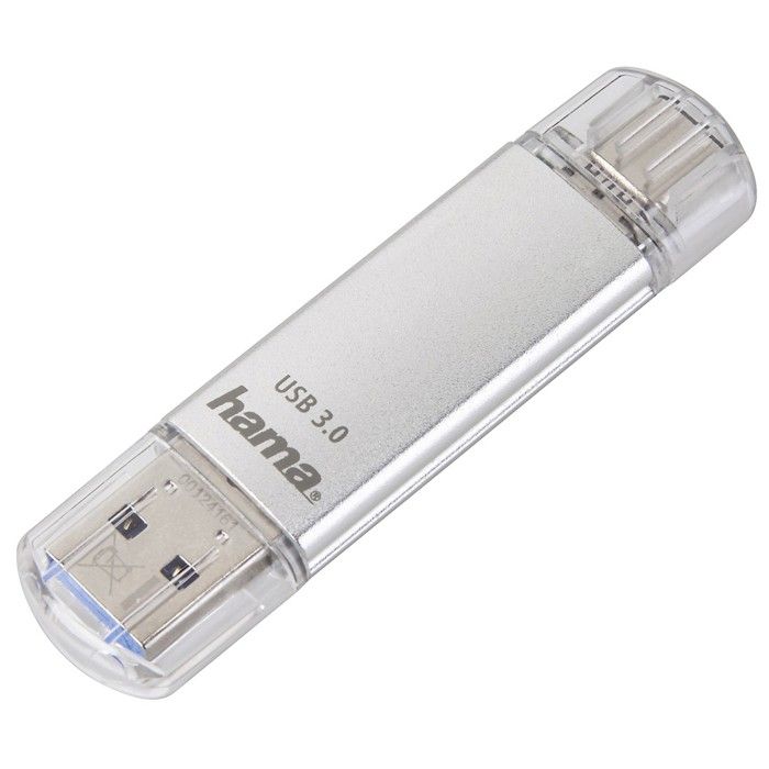 Clé USB C-Laeta USB-C USB 3.1/USB 3.0 128GB 40 MB/s argent