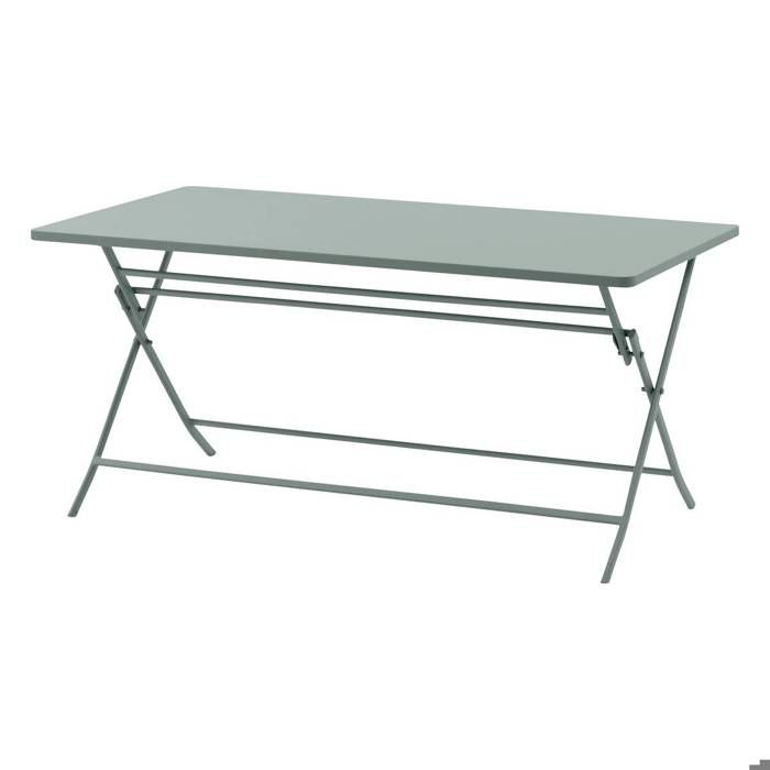 Table de jardin pliante rectangulaire Greensboro vert olive 6 places en acier - Hespéride Table de jardin pliante rectangulaire Greensboro vert olive 6 places en acier - Hespéride
