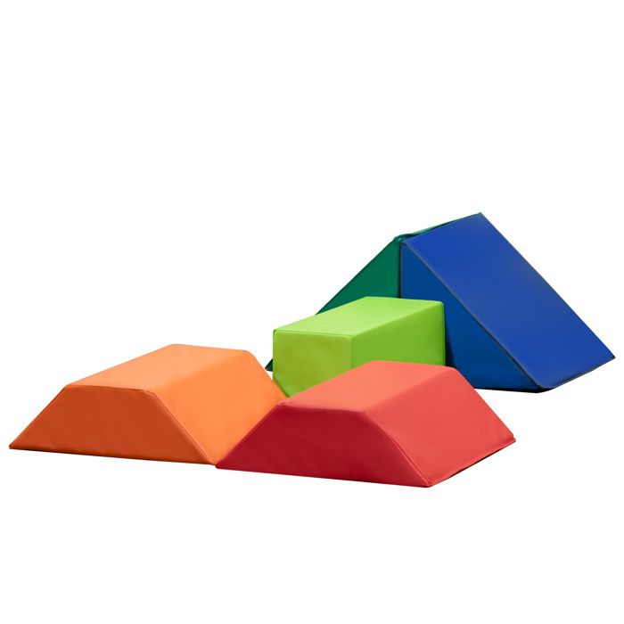 5 blocs de construction en mo 48x19x48cm Multicolore
