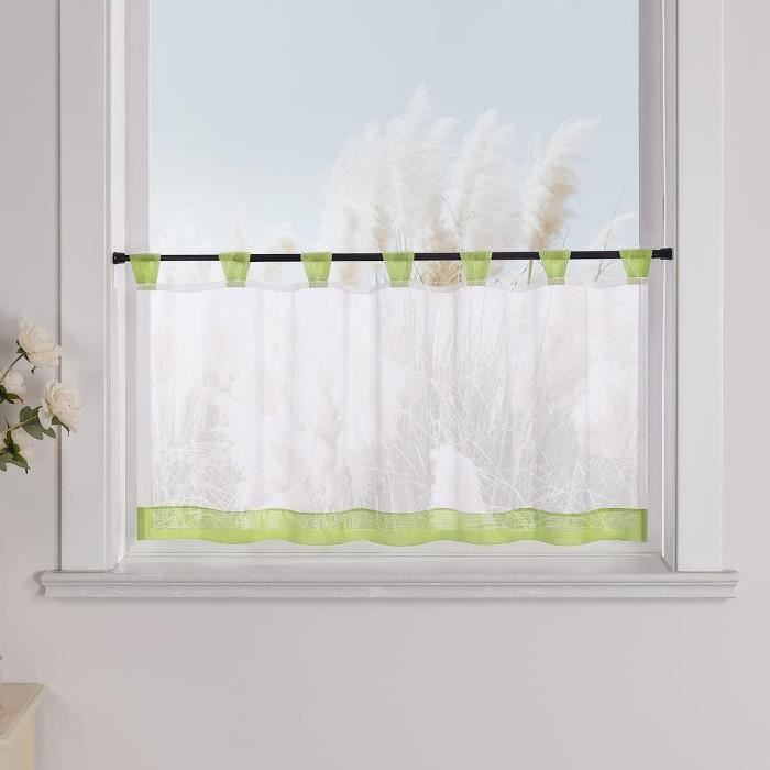 Rideau Brise-bise Voile Joyswahl Oonagh - 120x140cm - Blanc 100% Polyester Avec Cordon