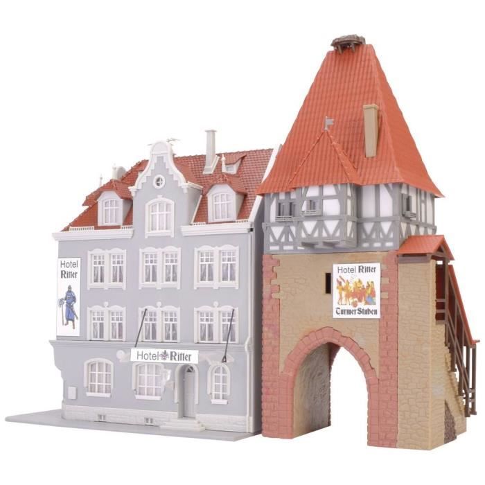 KIBRI HO lot 2 bâtiments administratifs magasin sport habitation maquette montée | eBay