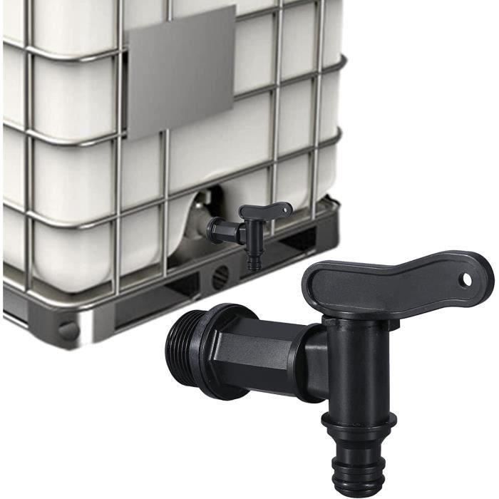 Robinet Pour Cuve Eau Pluie - Lot De 2 Robinets Plastique 3/4", Avec Accessoires D'étanchéité