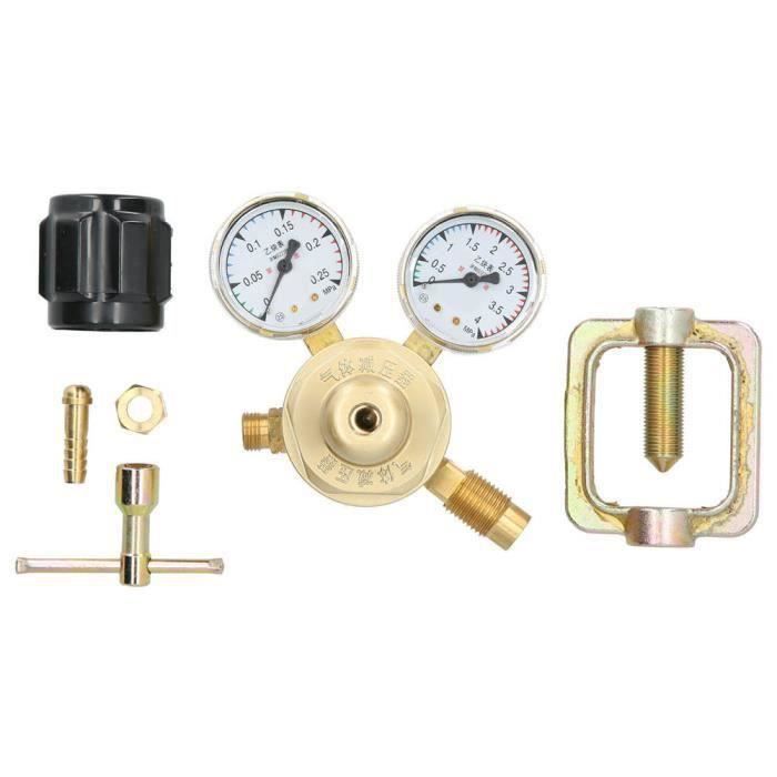 Wiltec Kit Réducteur de pression 37 mbar Détendeur avec Tuyau propane