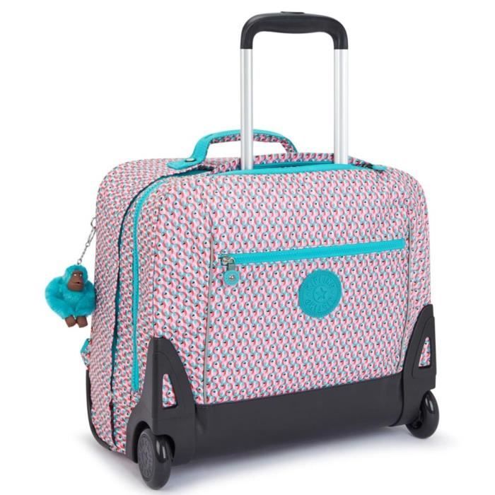 Cartable a roulettes Kipling Giorno 41 CM Haut de Gamme Poppy Geo Cdiscount Bagagerie Maroquinerie