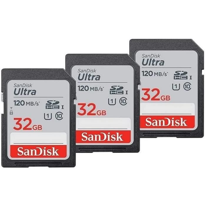 SanDisk SDSQXAO-256G-GNCZN Lot de 2 cartes mémoire micro SD pour
