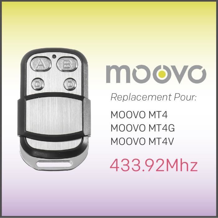 Telecomando Ricambio MOOVO MT4/MT4G/MT4V - 433.92 MHz Con Batteria E Portachiavi - Foto 11