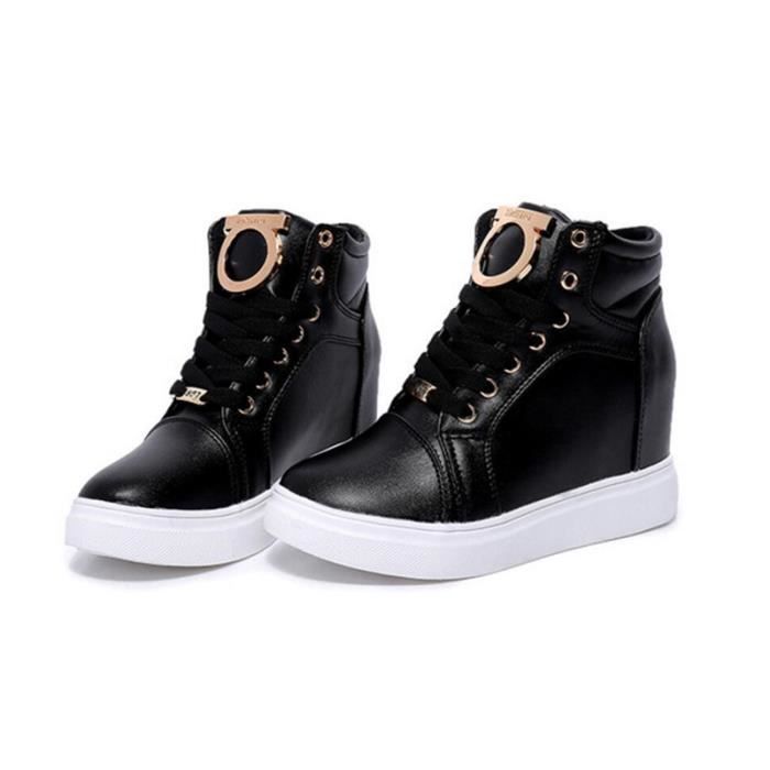 WONZOM® Femme Baskets Compensées Imprimées Tendance Fashion Différents  Modèles Taille 35-39 Noir - Cdiscount Chaussures