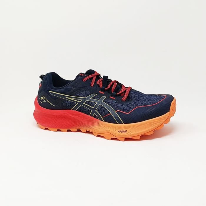 Basket ASICS Gel Trabuco Homme Trail Running Bleu Drop 10mm