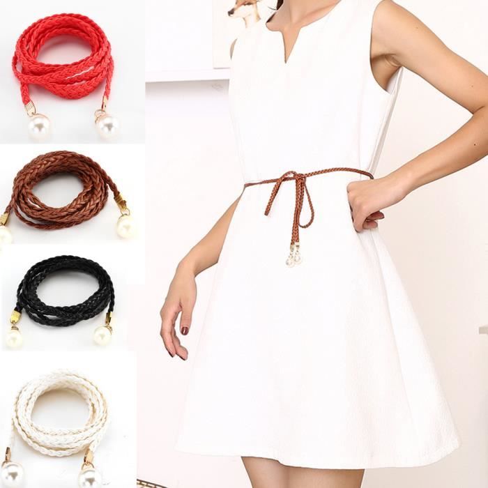 ceinture corde tressée femme