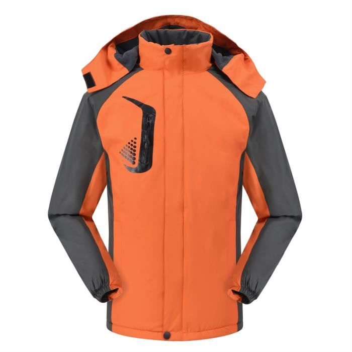 Parka Orange Femme Parka de Marque Parka ?� Capuche ??paississant Plus de Velours Parka Femmes 
