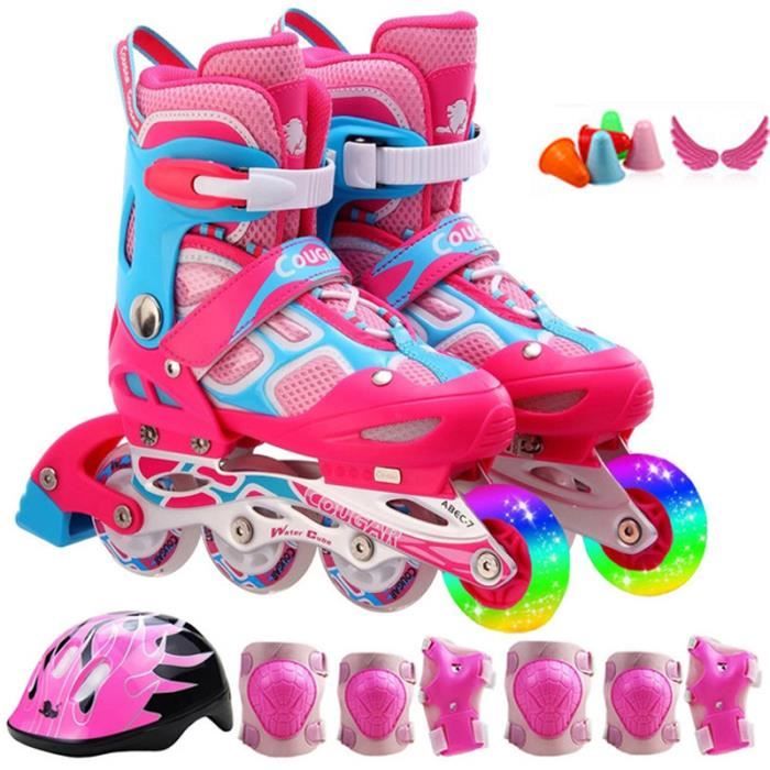Kit De Protections Enfant 6 Pièces – Genouillères, Coudières Et Protège-poignets Avec Sac Licorne, Pour Roller Et Skate