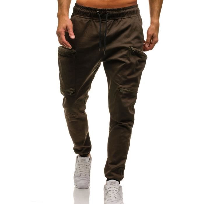 Acheter Pantalon De Jogging Pour Hommes, élégant Et Confortable, Motif Camouflage, Poches, Coupe Ajustée, Bas Avec Cordon De Serrage, Randonnée, Jogging, Cyclisme, Plein Air