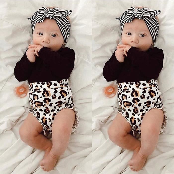 Vetement leopard bebe fille hot sale