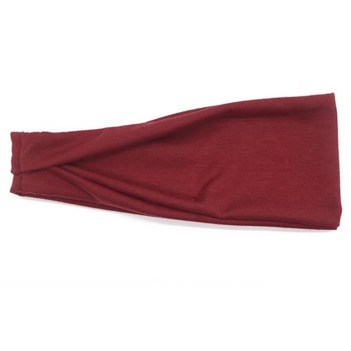 Bandeau De Sport Kylie Uni - Élastique Stretch, Unisexe, Noir, Parfait Pour Le Yoga Ou Le Gym !