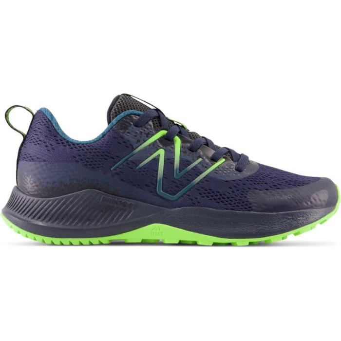 chaussures de trail, new balance, new balance  nitrel v5  -  indigo/pixel green, garçon