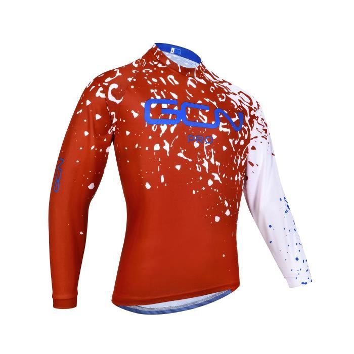 Maillot De Cyclisme Descente Vintage - Taille L, Coupe 17 Pouces Pit To Pit