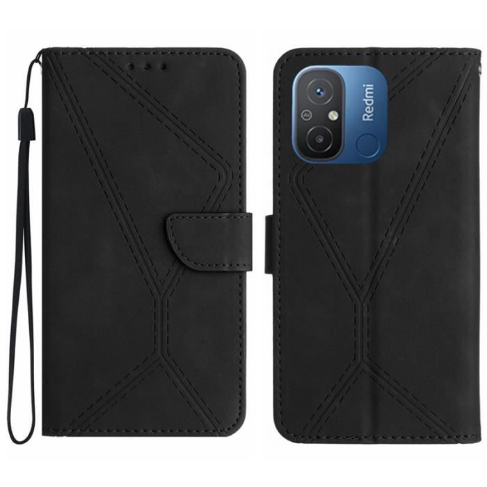 Coque Pour Xiaomi Redmi 12c / Redmi 11a / Poco C55 - Housse Etui Silicone Gel Carbone + Verre Trempe - Rouge à Prix