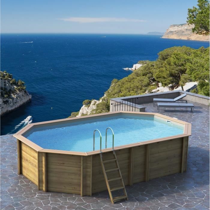 Odyssea Piscine Bois 6 40 X H 1 33m Liner Sable Achat Vente Piscine Piscine Bois Octogonale Cdiscount