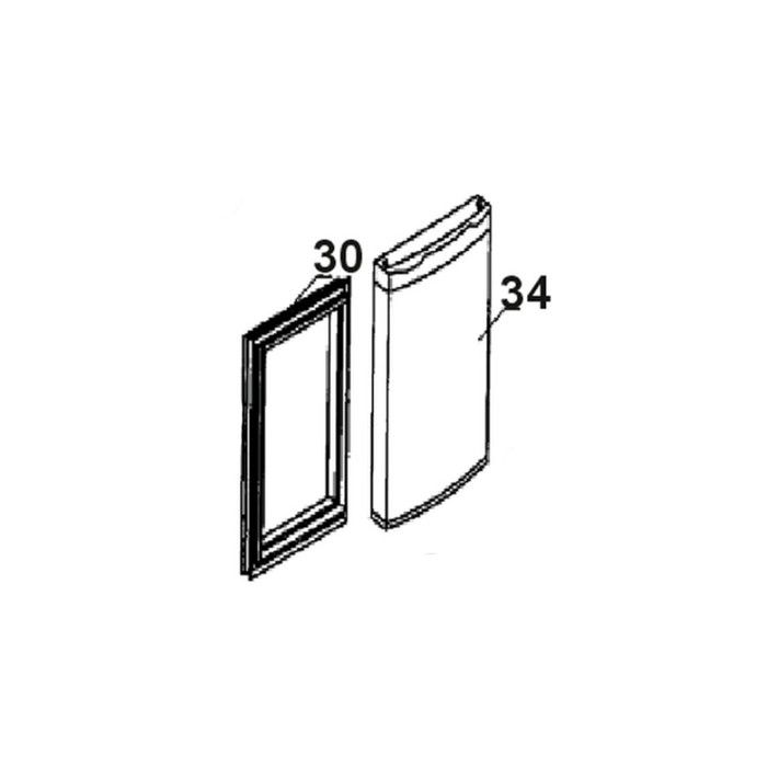 Joint De Porte Congélateur 630x451 Mm 53040144 - Compatible Continental Edison Proline Valberg Tecnolect