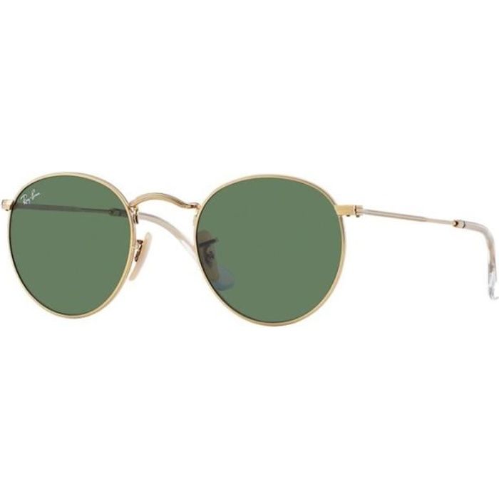 Lunettes de soleil Ray Ban Round Metal RB3447 001 Achat Vente lunettes de soleil Homme Adulte Cdiscount