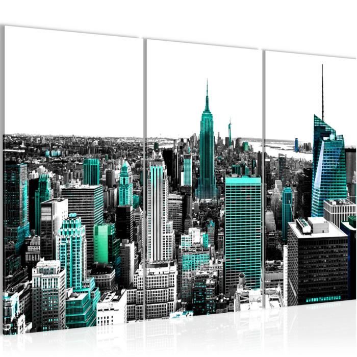WTD toile décorative motif new york skylunch lW249