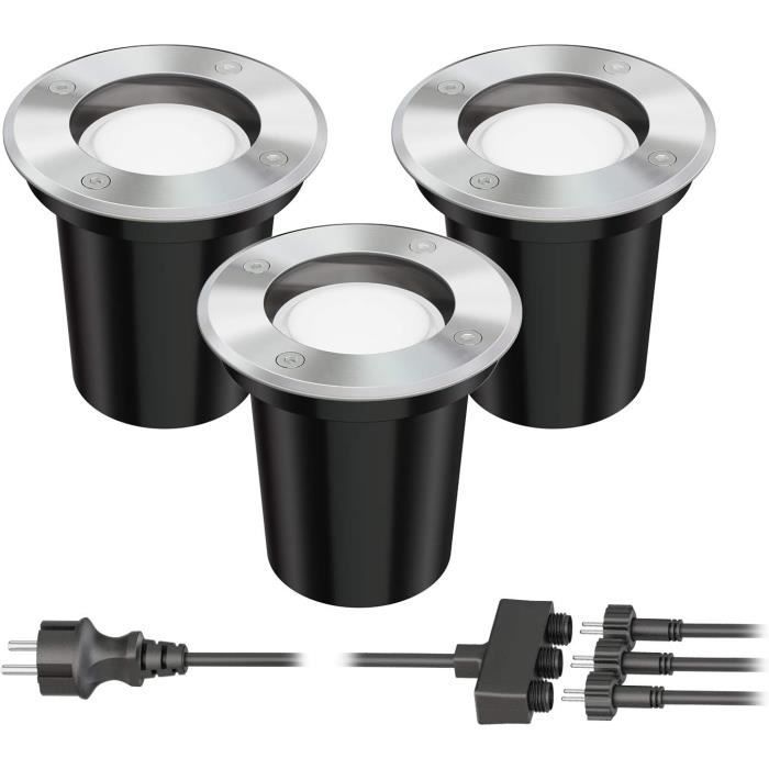 6 st. grondinbouwlamp BOLI voor buiten, IP67, zwart, rond, 108mm , 1x GU10 max. 15W 6 st. grondinbouwlamp BOLI voor buiten, IP67, zwart, rond, 108mm , 1x GU10 max. 15W