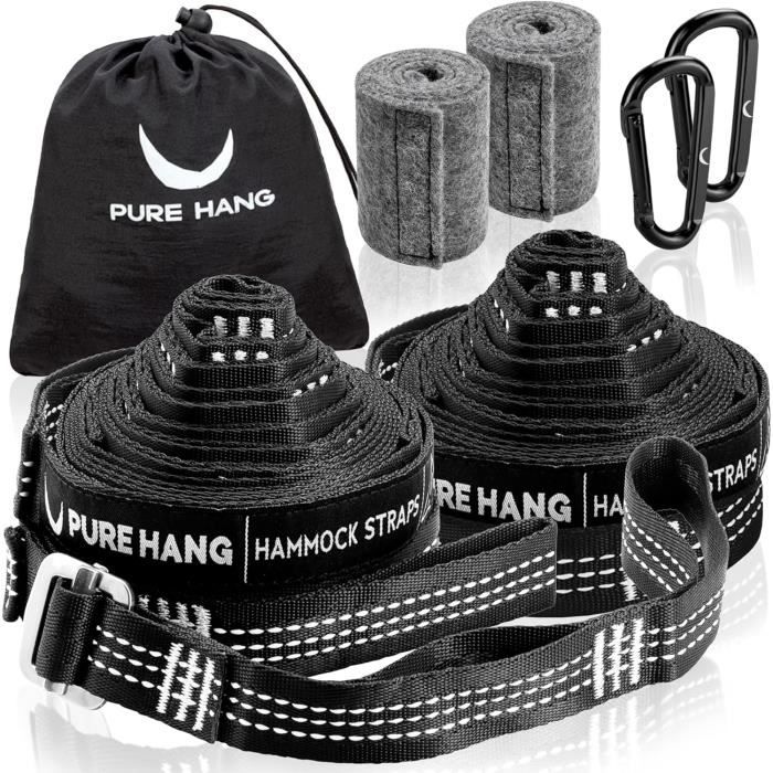 Hamac Fauteuil Suspendu Avec Structure Et Kit De Suspension - Gris - 150kg