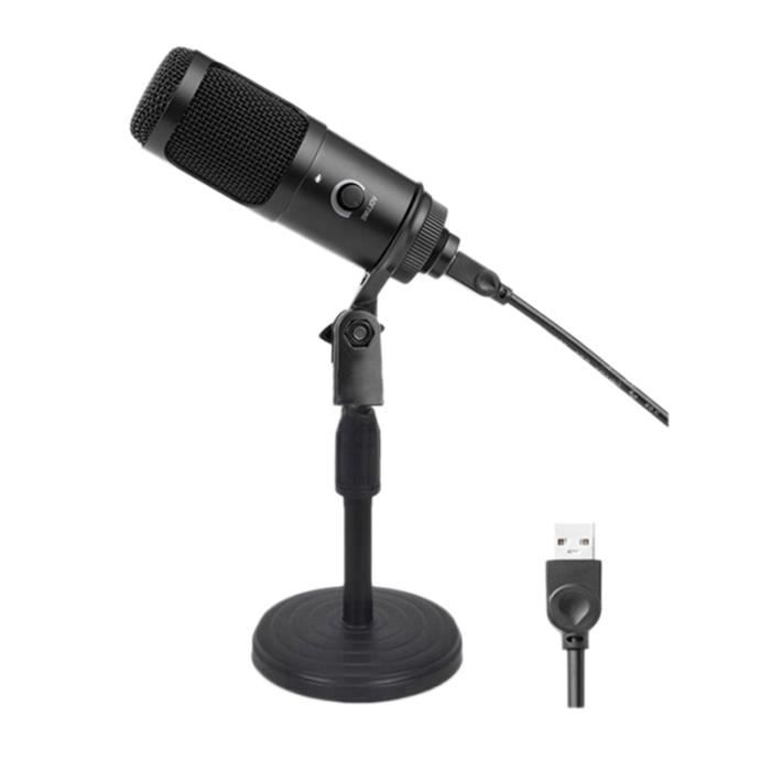 Microphone USB Brancher et Utiliser Indicateur LED RéGlage Du Volume